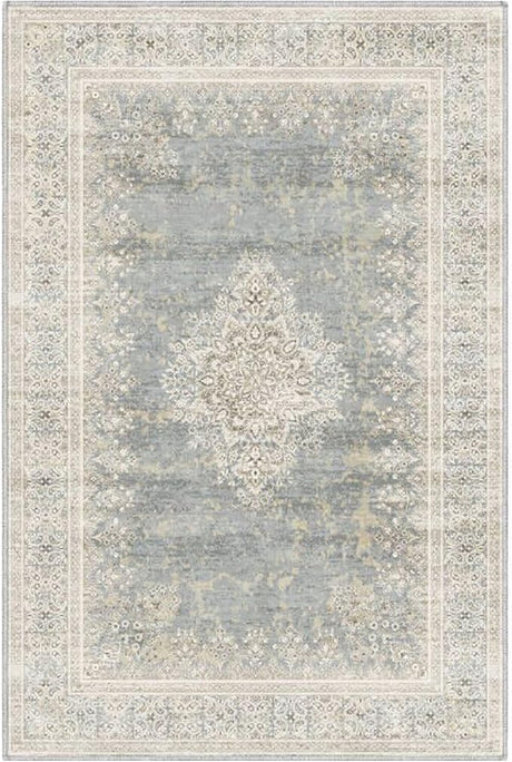 Washable Vintage Area Rug 9x12，Printed Vintage Home Decor)