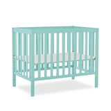 Edgewood 4-In-1 Convertible Mini Crib In White, JPMA Certified, Non-Toxic Finish,