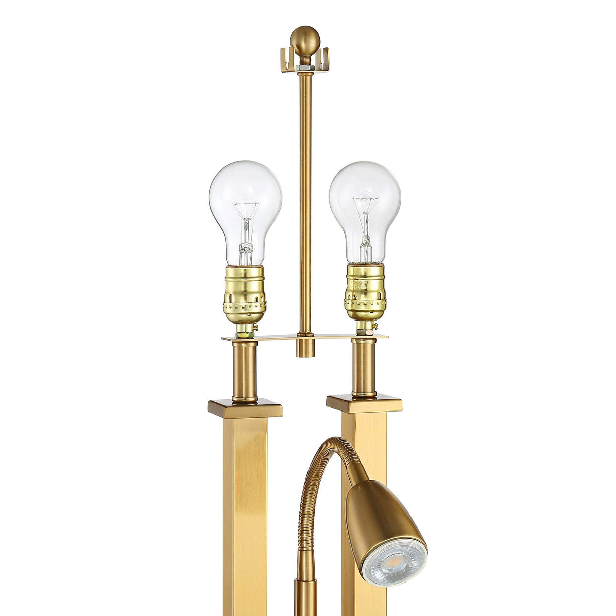 Deacon 26" High Traditional Desk Lamps Set of 2 USB Port AC Power Outlet Gooseneck