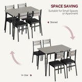 Dining Table Set for 4, Kitchen Table and Chairs for 4, 5 Piece Kitchen Dining Room Table