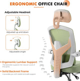 Ergonomic Office Chair with Footrest - High Back Mesh Desk Chair