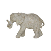 Polystone Elephant Decorative Sculpture Home Decor Statue, Accent Figurine 11" x 4" x 7"