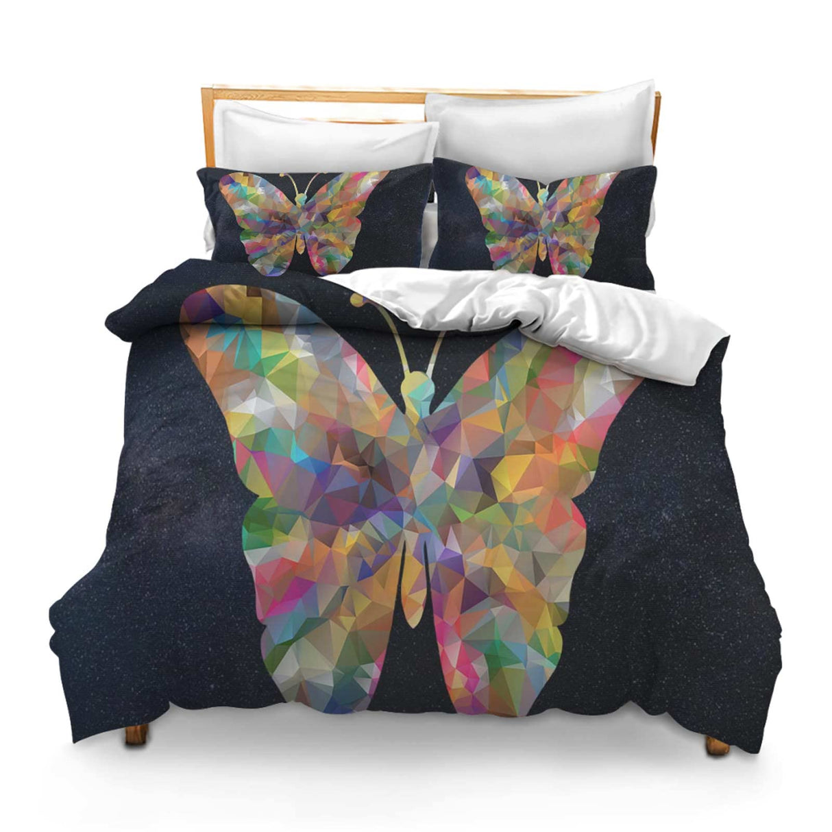 Printed Comforter Cover Set Twin Butterfly Insect Galaxy Sky Night Butterfly Flying Butterfly Png Butterfly Png Vector Butterfly Png Transparent Bedspread Room Decor for Kids Boys and Girls