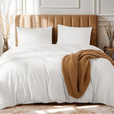 100% Washed Cotton Duvet Cover Set 3 Pieces Cotton Duvet Cover Set 2 Pillowcase 1 Soft Duvet Cover