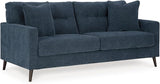 Bixler Sofa, 79" W x 38" D x 37" H, Blue