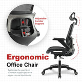 Office Chair Ergonomic Mesh Chair High Back Computer Desk Chair with 3D Armrest