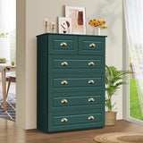 6 Drawer Double Dresser for Bedroom, Wood Chest of Dressers,