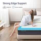 Queen Size Mattresses - Upgrade Strengthen 12 Inch Hybrid Queen Mattress in a Box