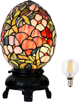 Turtle Tiffany Style Accent Table Lamp Handmade Stained Glass Animal Night Light