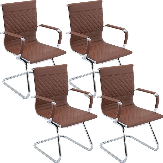 Office Guest Chairs Reception Chairs Waiting Room Chairs Set of 6 Conference Room