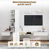 TV Wall Unit Entertainment Center Set Modern Floating TV Stand Wall Mount