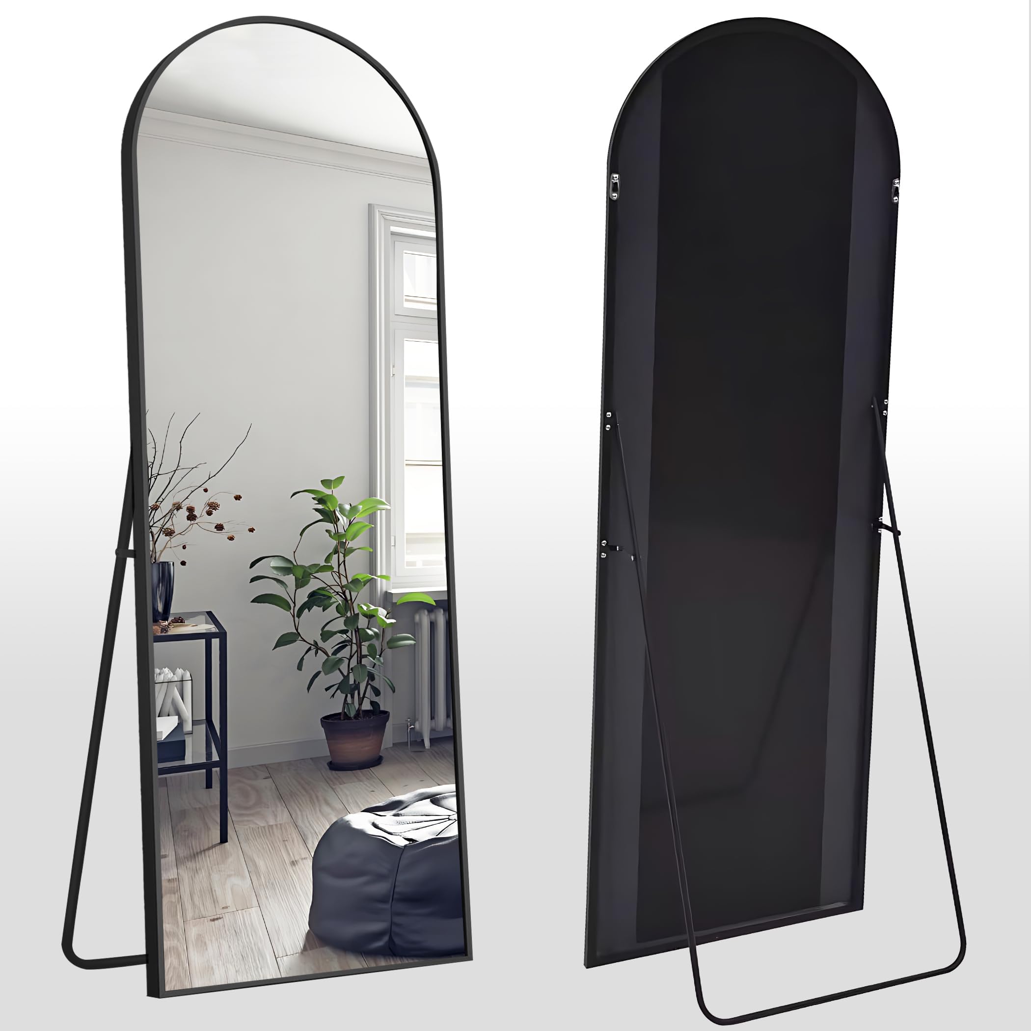 Arched Full Length Mirror,  Large Full Body Floor Length Mirror
