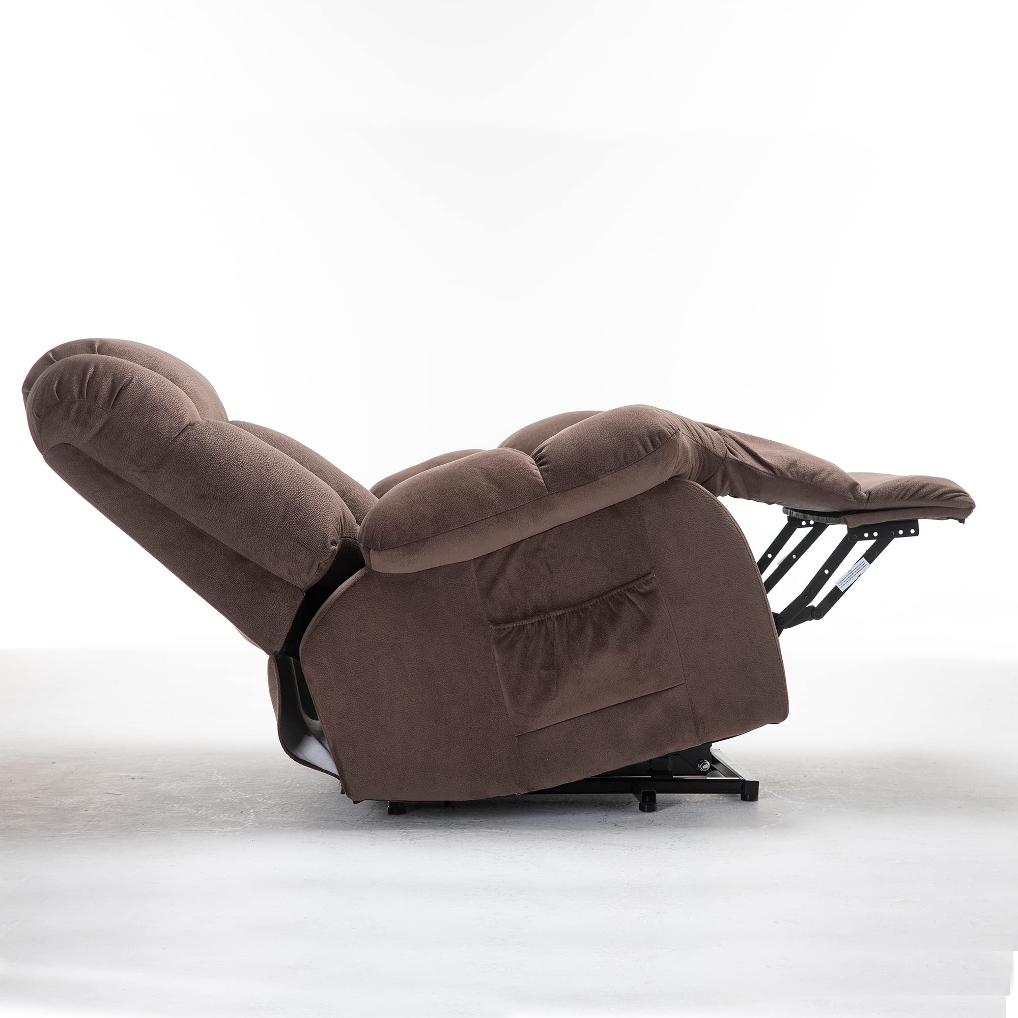 LiftEase Electric Lift Recliner Chair – Infinite Position, Coffee Microfiber