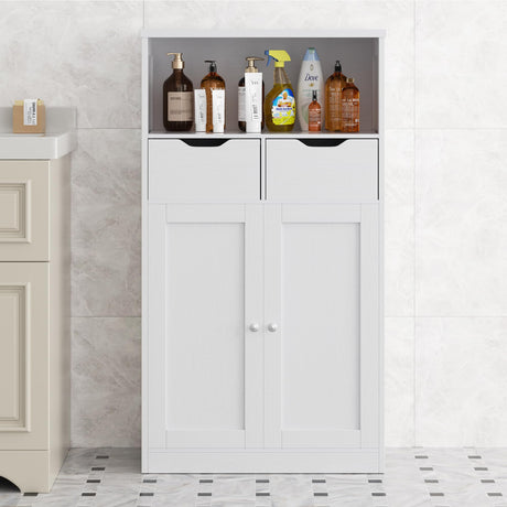 Bathroom Storage Cabinet, Floor Storage Cabinet with 2 Drawers