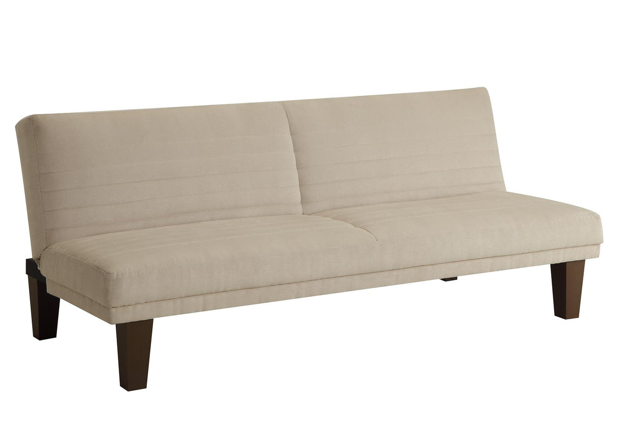 Dillan 69 Inch Futon Sofa Bed, Modern Armless Upholstered Couch Sleeper with Tufted Back and Seat