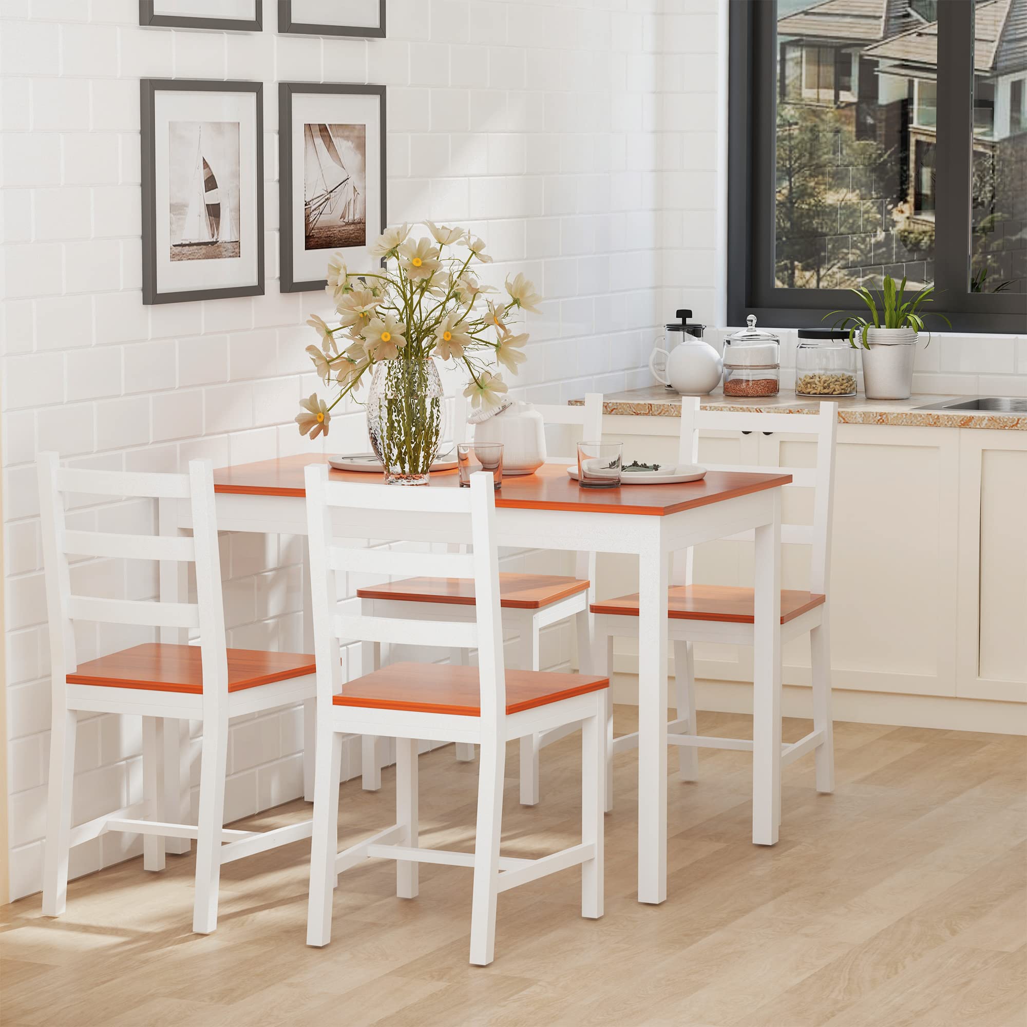 5-Piece Dining Table Set for Small Spaces