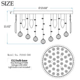 Crystal Chandelier, Modern Chandeliers,Flush Mount Chandelier,Ceiling Light Fixture,