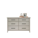 Dresser for Bedroom with LED Lights, 12 Drawers Bedroom Dresser, Black Dresser and Tall Dresser with Open Shelves, Fabric Dressers & Chests of Drawers with Sturdy Metal Frame, White