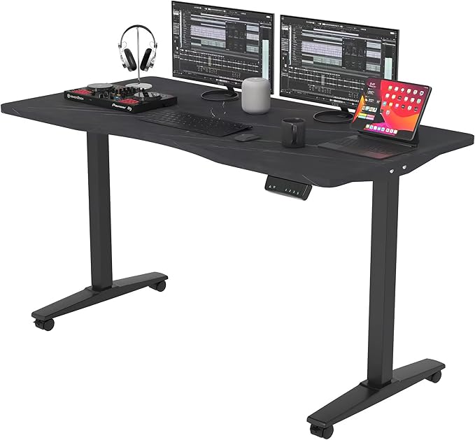 Monomi Height Adjustable Electric Standing Desk, 55 x 24 Inches Stand up Desk