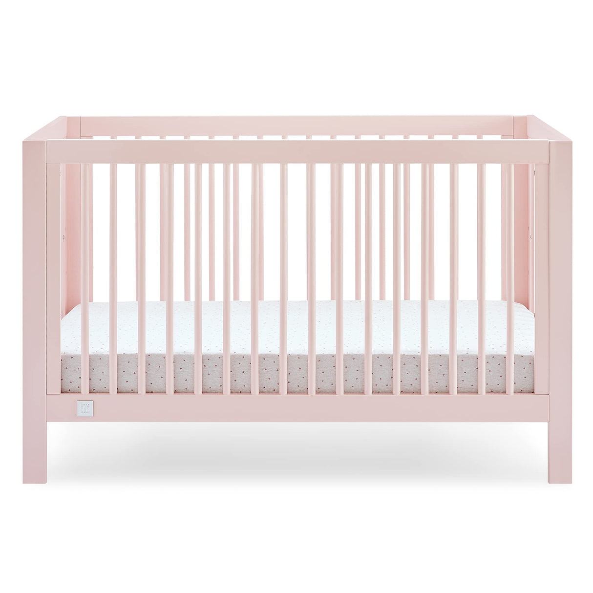 Charlie 6-in-1 Convertible Crib - Greenguard Gold Certified, Blush Pink