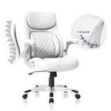 Ergonomic Office Chair Premium Microfiber Leather Adjustable Lumbar Support & Armrests