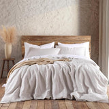 Cover Set, King Duvet Cover Linen Bedding Set 3pcs (1 Duvet Cover, 2 Pillowcases) with Button Closure,