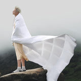 All Season Down Comforter, Ultra-Soft Goose Feather Duvet, Lightweight Quilt
