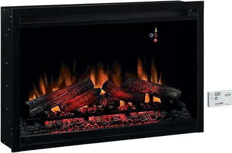 36" Traditional Built in Electric Fireplace Insert