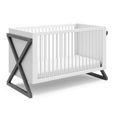 3-in-1 Convertible Crib (Vintage Driftwood) Easily Converts to Toddler Bed & Daybed,