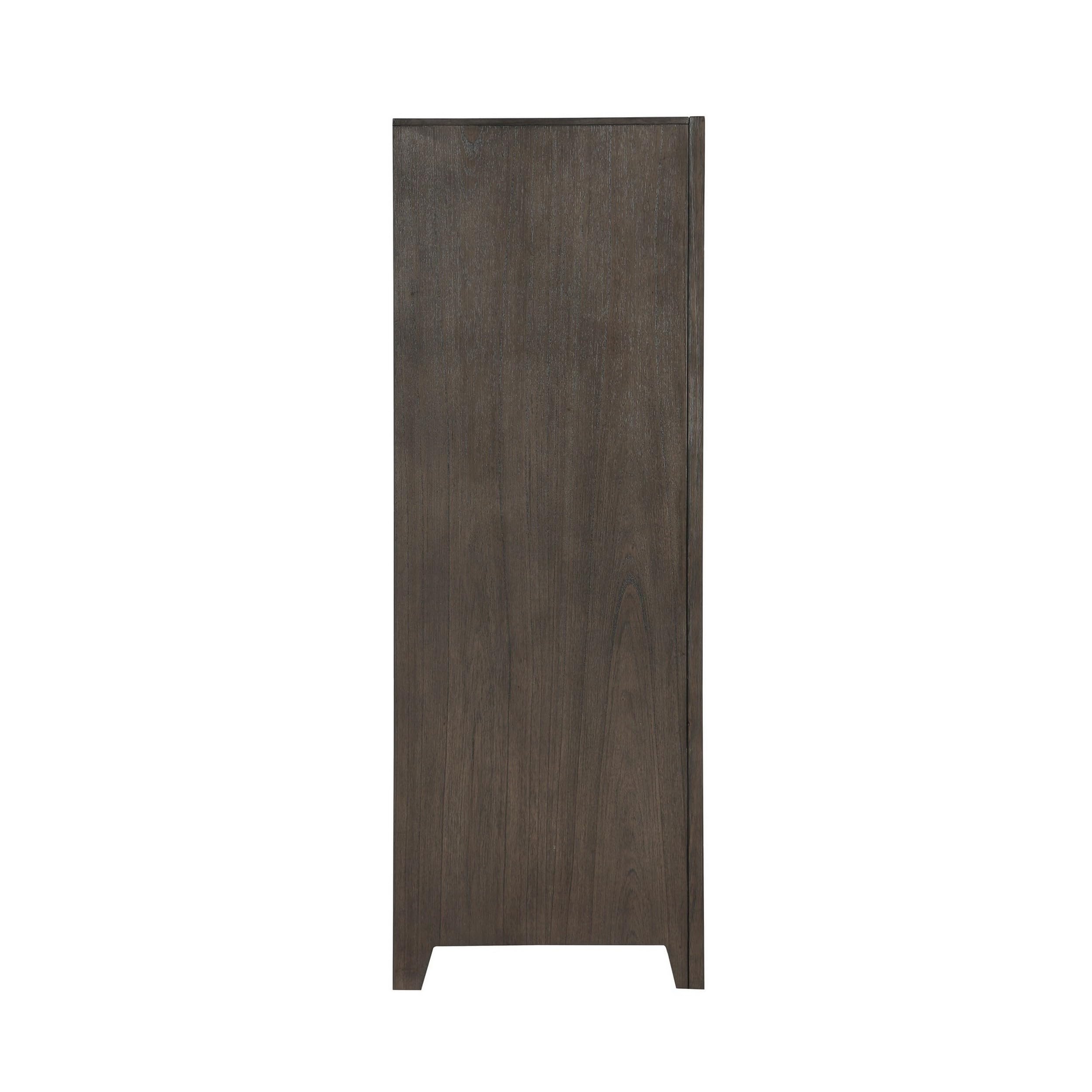 Brown Wali 51 Inch Tall Dresser Chest, 5 Drawer