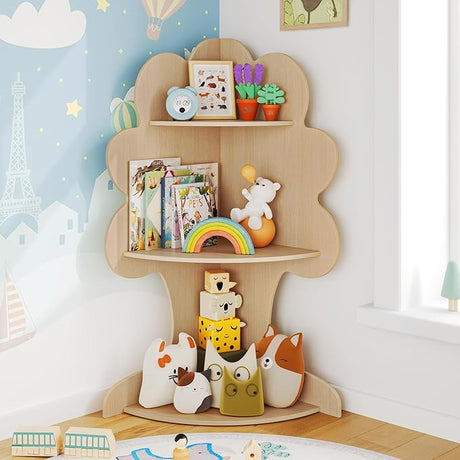 Tree Kids Bookshelf, Corner Bookshelf Kids, Bookshelf for Kids