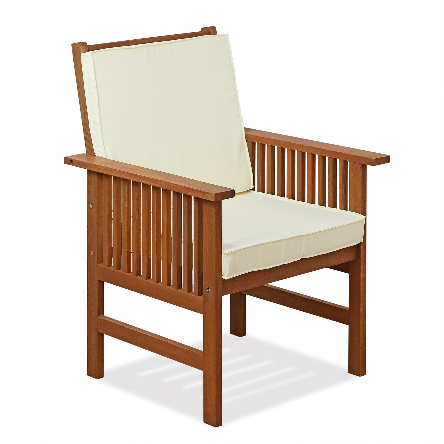 Outdoor Hardwood Patio Furniture Armchair with Cushion Armchair