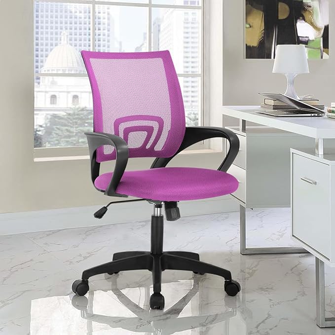 Chair Ergonomic Desk Chair Mid-Back Mesh Computer Chair with Lumbar Support Executive Task Chair