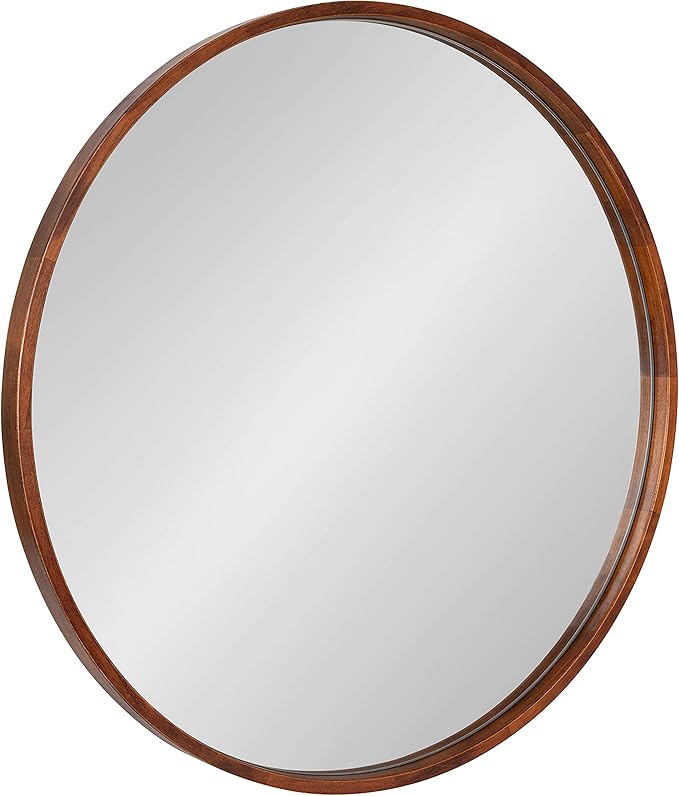 Round Wall Mirror,  Diameter, White, Decorative Circle Mirror