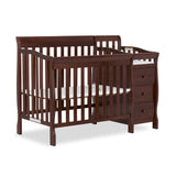 4-in-1 Mini Convertible Crib And Changer in Espresso, Greenguard Gold