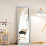 Rustic Farmhouse Full Length Mirror,  Wood Frame Floor Mirror