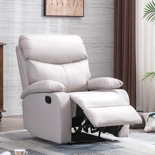 Manual Recliner Chairs for Adults, Lazy Boy Recliner Chair with Tech Cloth, Small Recliner