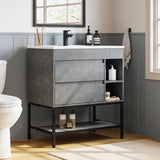 LIVING 30 Inch Bathroom Vanity with Sink, Single Sink Bathroom Vanity