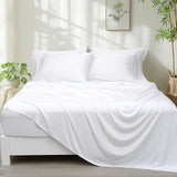 Cooling Sheets Set Queen Size 6 Piece - 100% Rayon Derived from Bamboo_Sheets