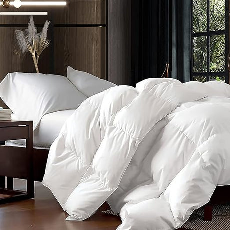 Dafinner Organic Feathers Down Comforter Queen Size Duvet Insert