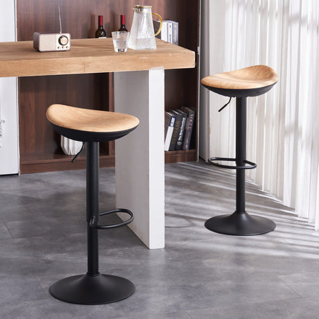 Bar Stools Set of 2 Seashell Counter Height Bar Stools Black Barstools