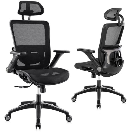 Office Chair Ergonomic Mesh Chair High Back Computer Desk Chair with 3D Armrest