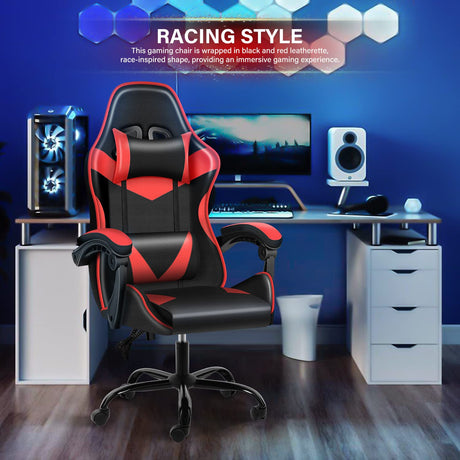 ‎ Gaming Chair, Without footrest, Red/Black