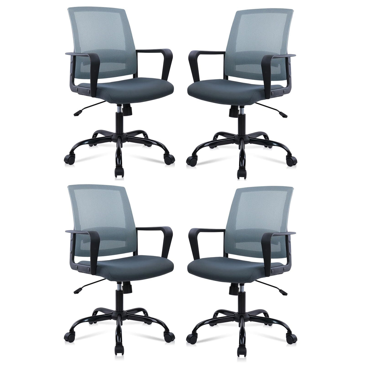 Ergonomic Office Desk Chair - Mesh Office Chair with Adjustable Lumbar Support