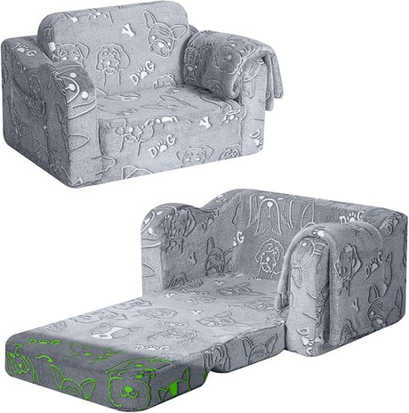 Couch Fold Out, Comfy Foam Couch for Playroom