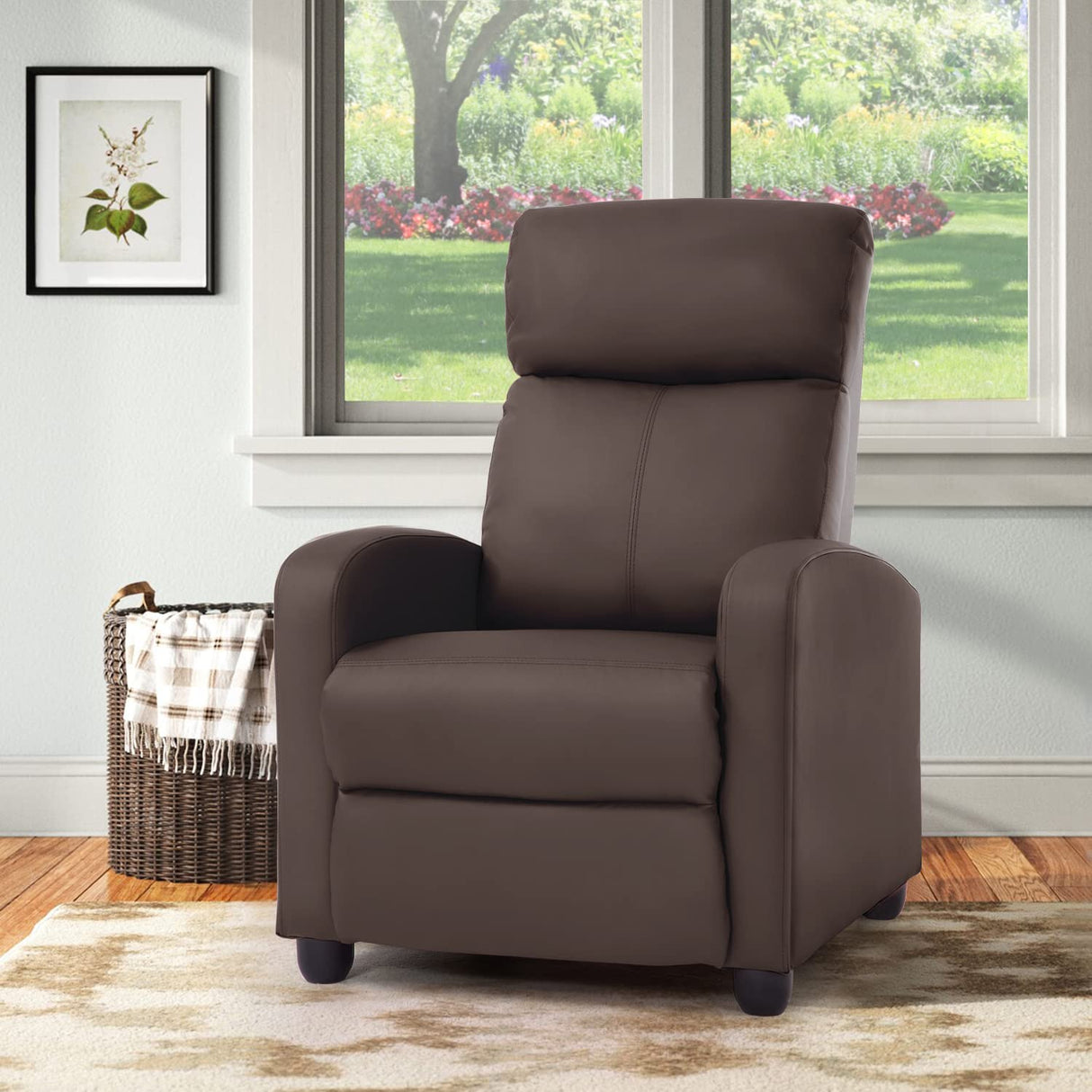 recliner chair, Brown