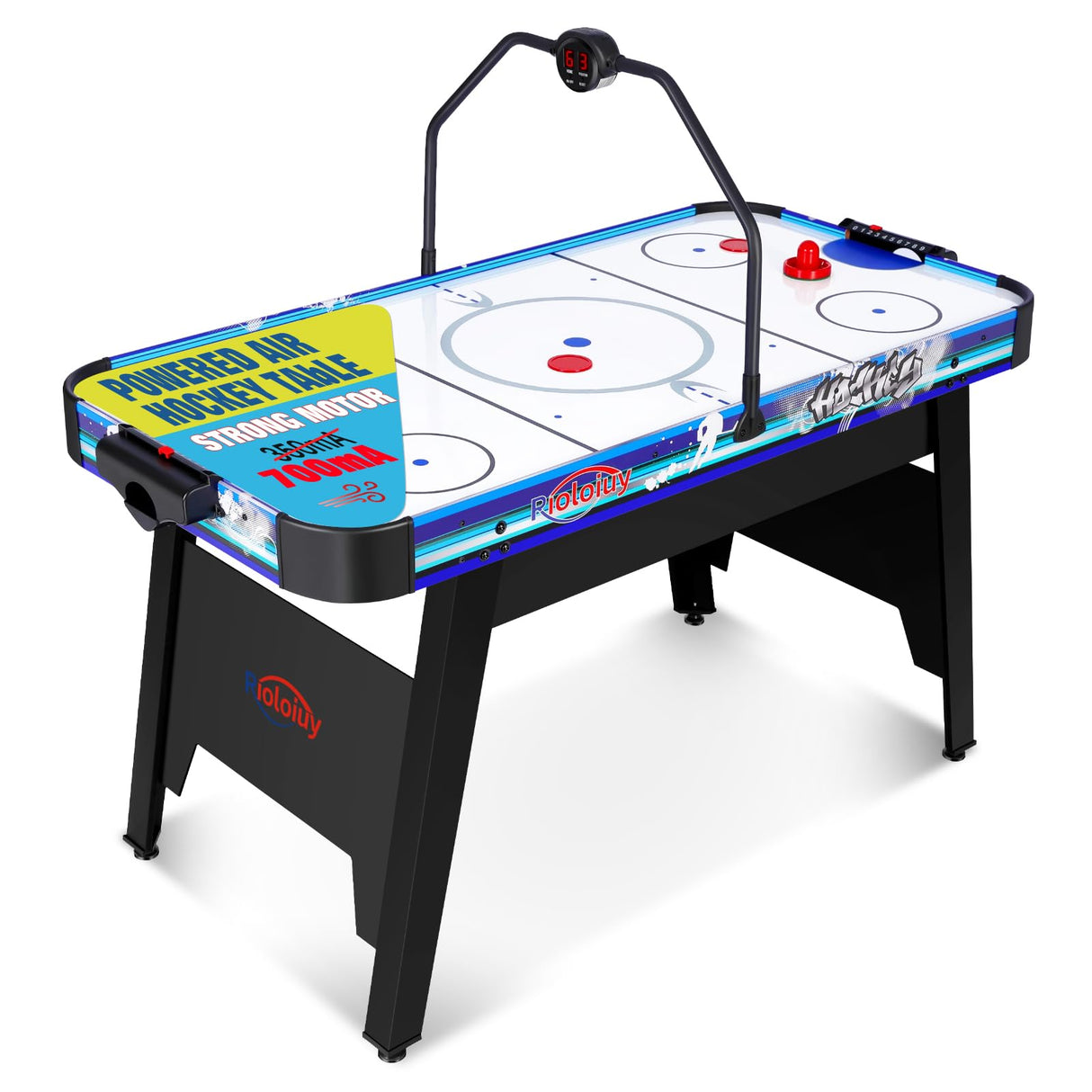 58" Air Hockey Table, Arcade Style with Powerful 700mA Motor