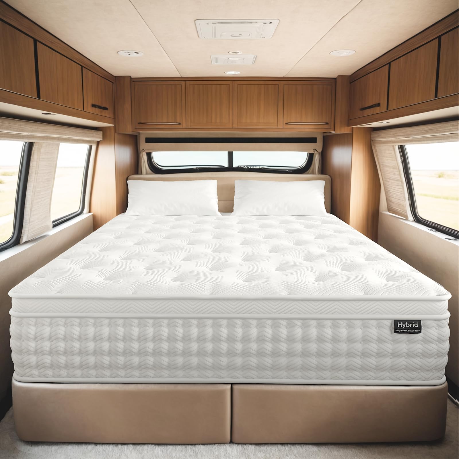 Mattress, Twin Size Hybrid Mattress in a Box, Gel Memory Foam CertiPUR-US Certified