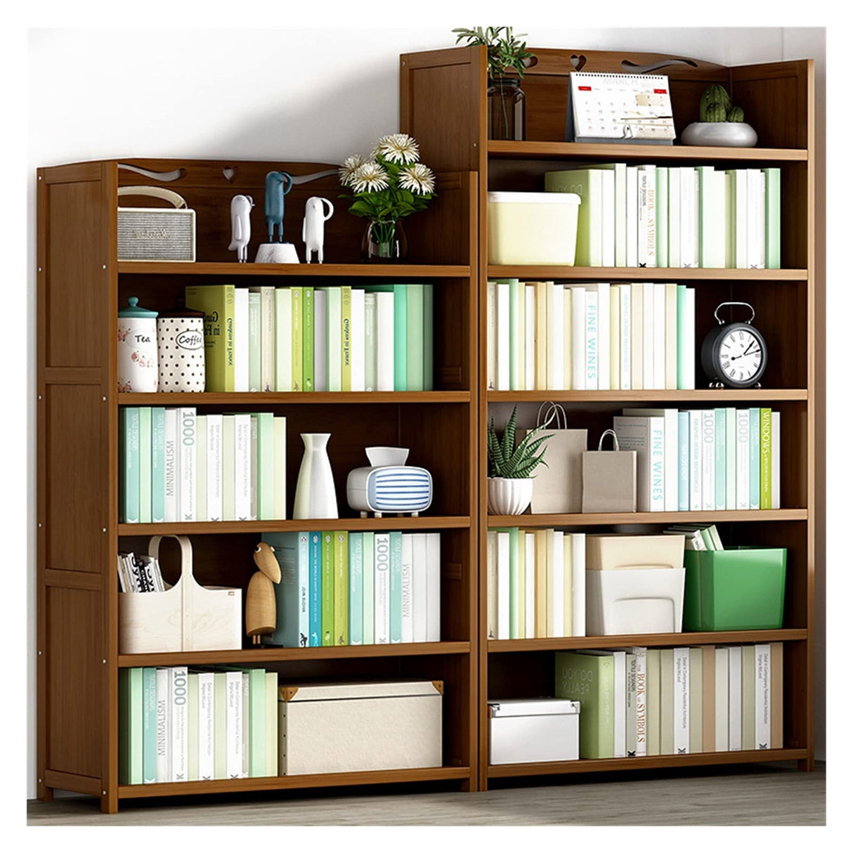 Bookshelf Wooden Bookshelf Floor Standing Bookcase Bookcase Shelves Living Room Furniture Cube Shelves Display Cabinet Shelves Bookshelves Bookcases Cube Shelves Freestanding Bookshelves Tree Bookshel