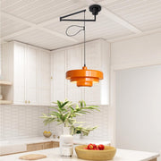 Adjustable Swing Arm Pendant Light - Modern Dome Ceiling Fixture